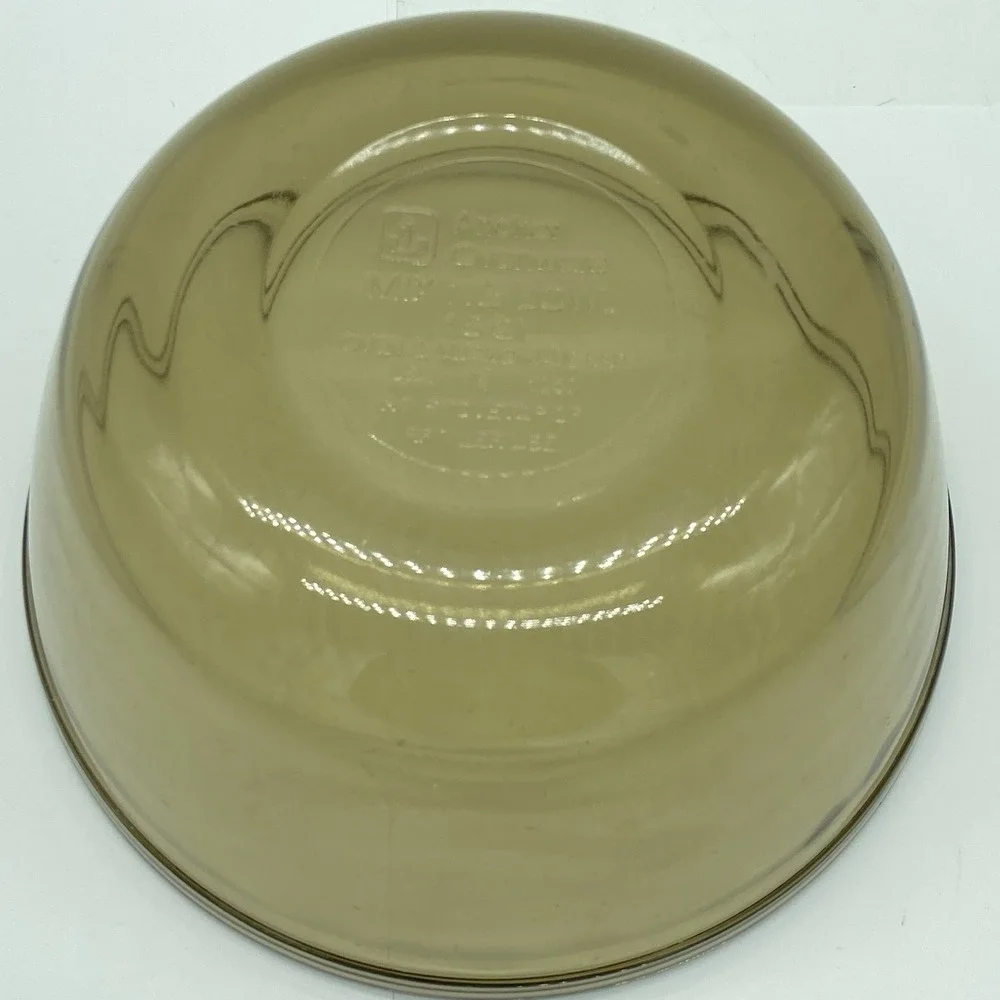 Anchor Hocking Brown/Amber Glass Mixing Bowl 1.5 QT 1057 Vintage Kitchen Retro